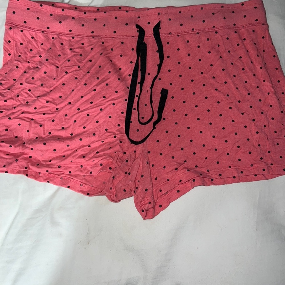Poka dot pajama shorts